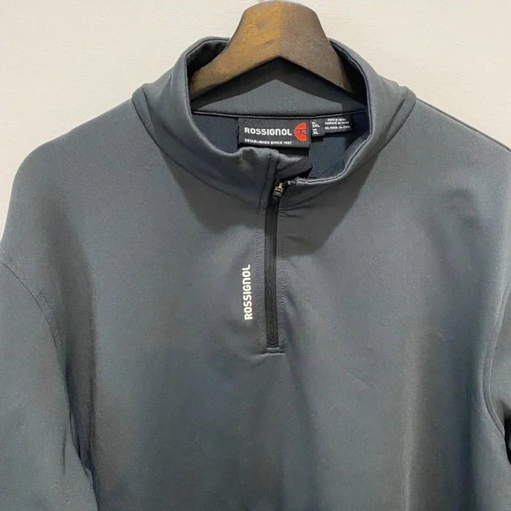 Rossingnol Mens Long Sleeve Top in Dark Slate Ski Layering Shirt Size XL - Picture 3 of 16